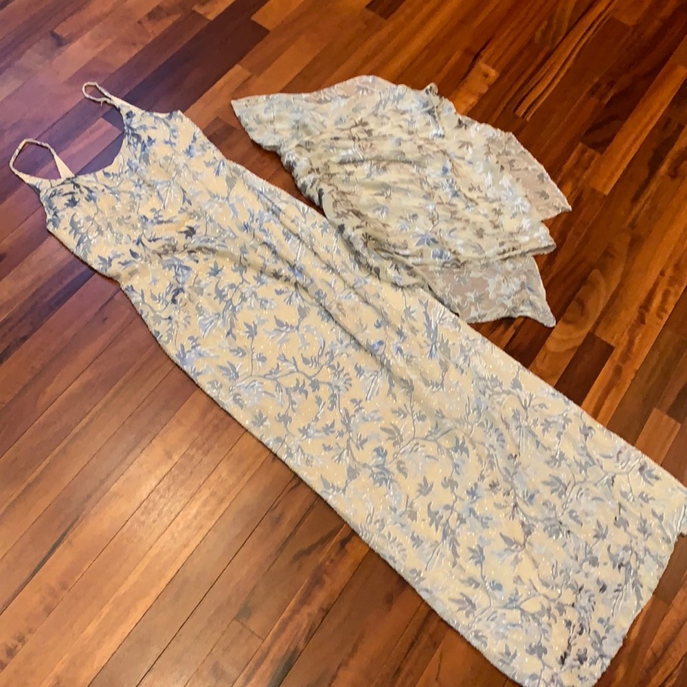 Jovani evening gown with maching shawl